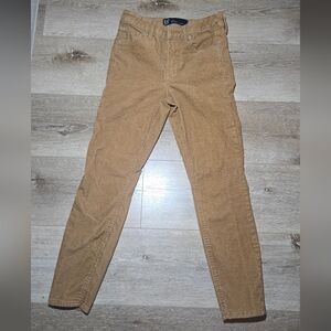 GAP Tan Corduroy Straight-Leg Pants